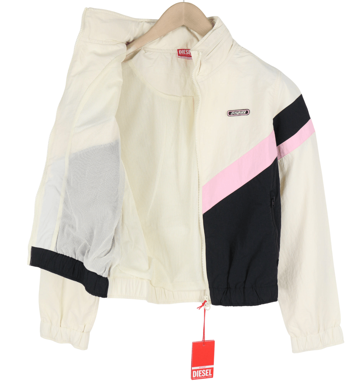 Diesel AWWT-SWIFTOR-HT24 S Hidden Hood Mesh Logo Jacket 82056 Size US S / EU 44-46 / 1 - 4 Thumbnail