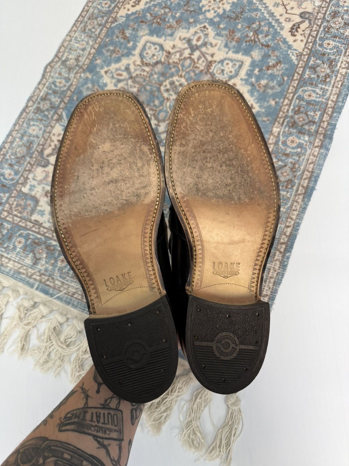Loake Loake Cromwell Black Leather Loafers Size US 11 / EU 44 - 5 Thumbnail