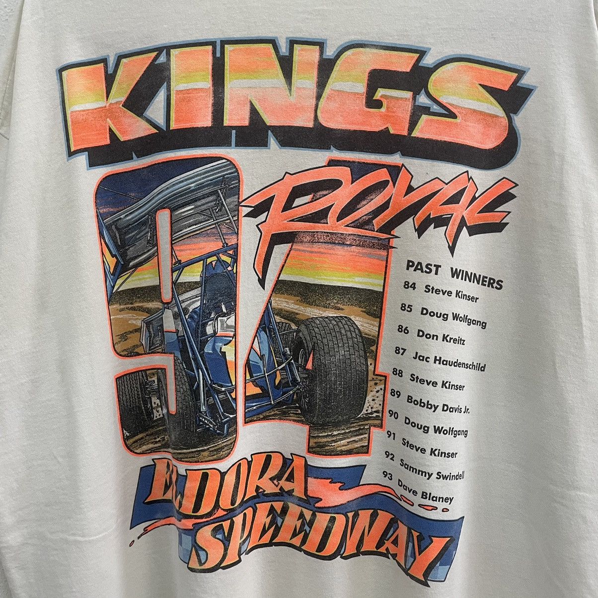 Sports Specialties × Vintage 🔥Vintage 90s King Royal Eldora Speedway Promo Racing Tee Size US XXL / EU 58 / 5 - 4 Thumbnail