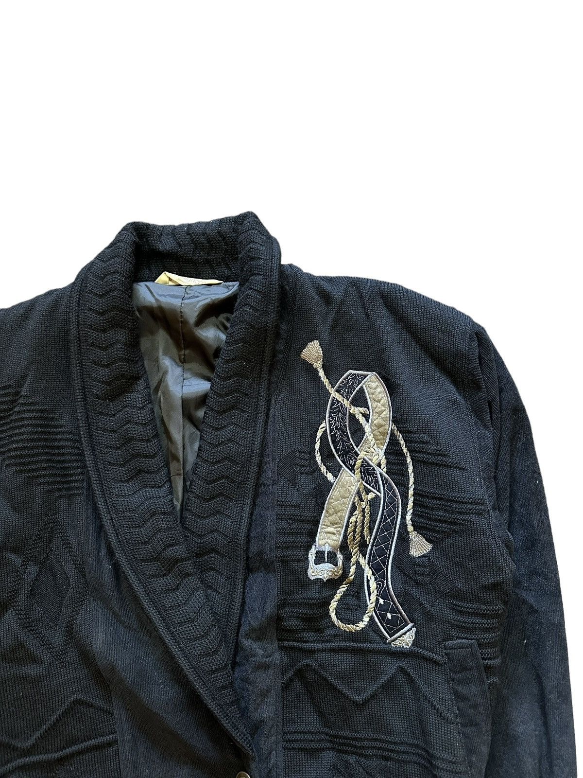 Japanese Brand × Vintage Vintage Cardigan Wool Knit Size US L / EU 52-54 / 3 - 2 Thumbnail