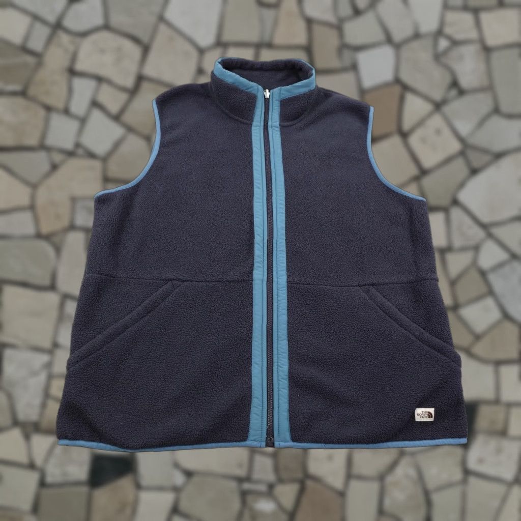 The North Face North Face Vest Mens XL Navy Blue Sherpa Fleece Carbondale Full Zip Up Sweater Size US XL / EU 56 / 4 - 1 Thumbnail