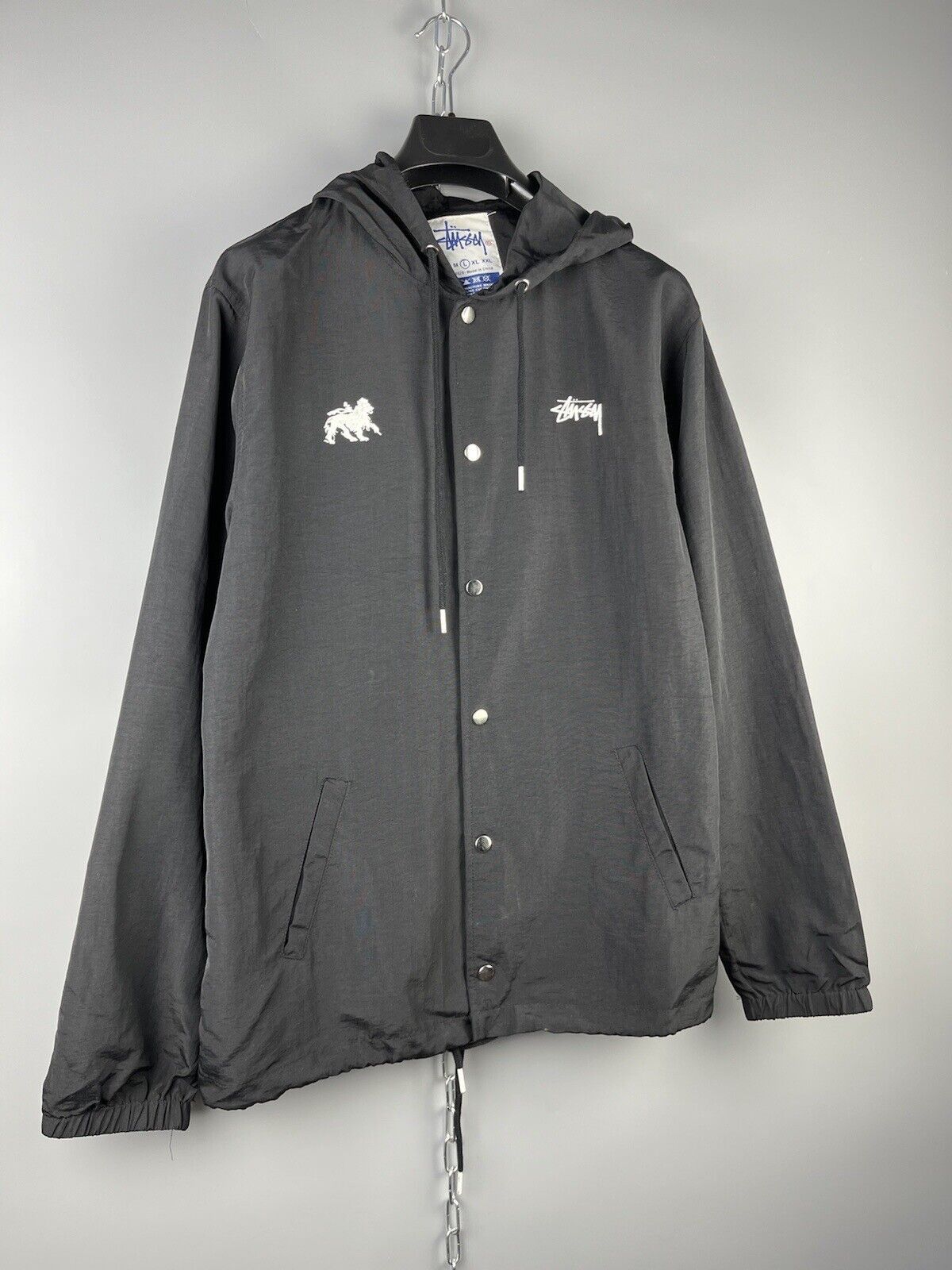 Stussy Vintage Stussy New York Tribe Button Hooded Jacket Size US L / EU 52-54 / 3 - 2 Thumbnail