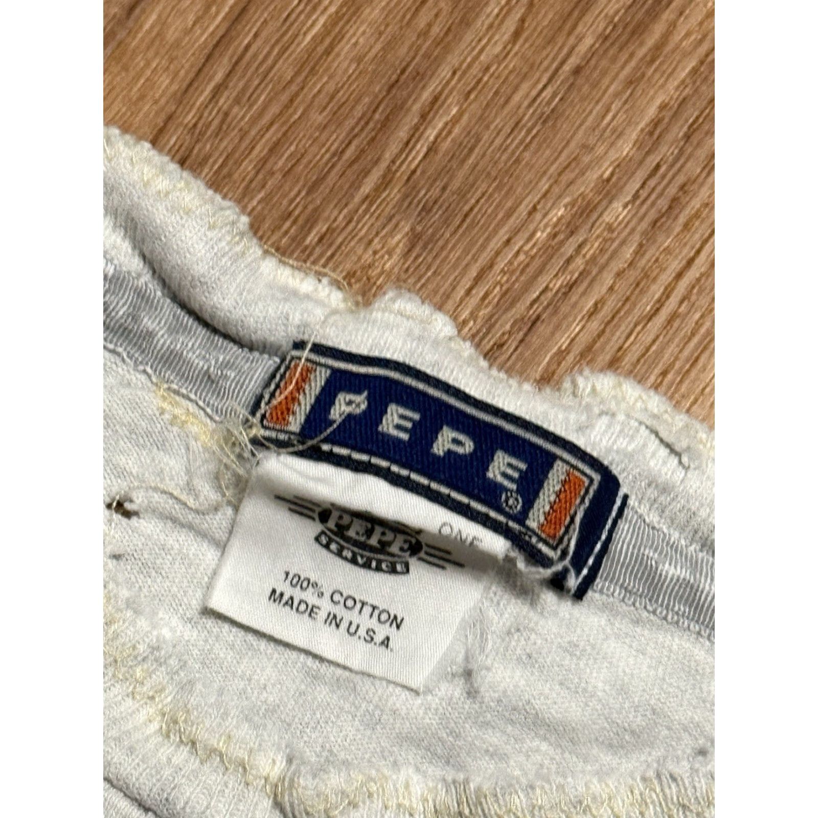 Pepe Jeans VINTAGE Pepe Jeans Single Stitch T-Shirt Mens XL Gray 90s Thrashed Shirts Size US XL / EU 56 / 4 - 4 Thumbnail
