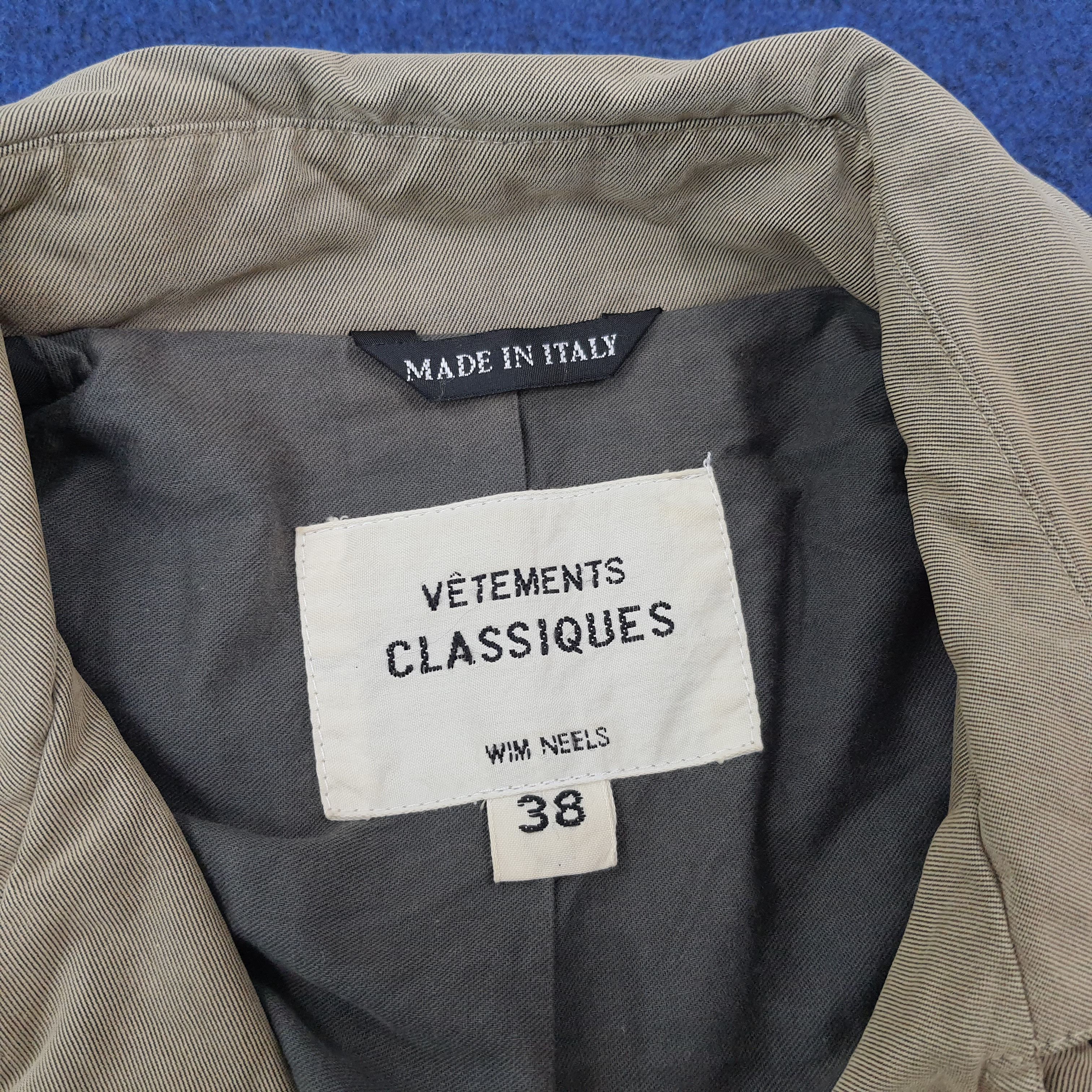 Designer Vintage Vetements Classiques Trench Jacket C242N24 Size US M / EU 48-50 / 2 - 5 Thumbnail