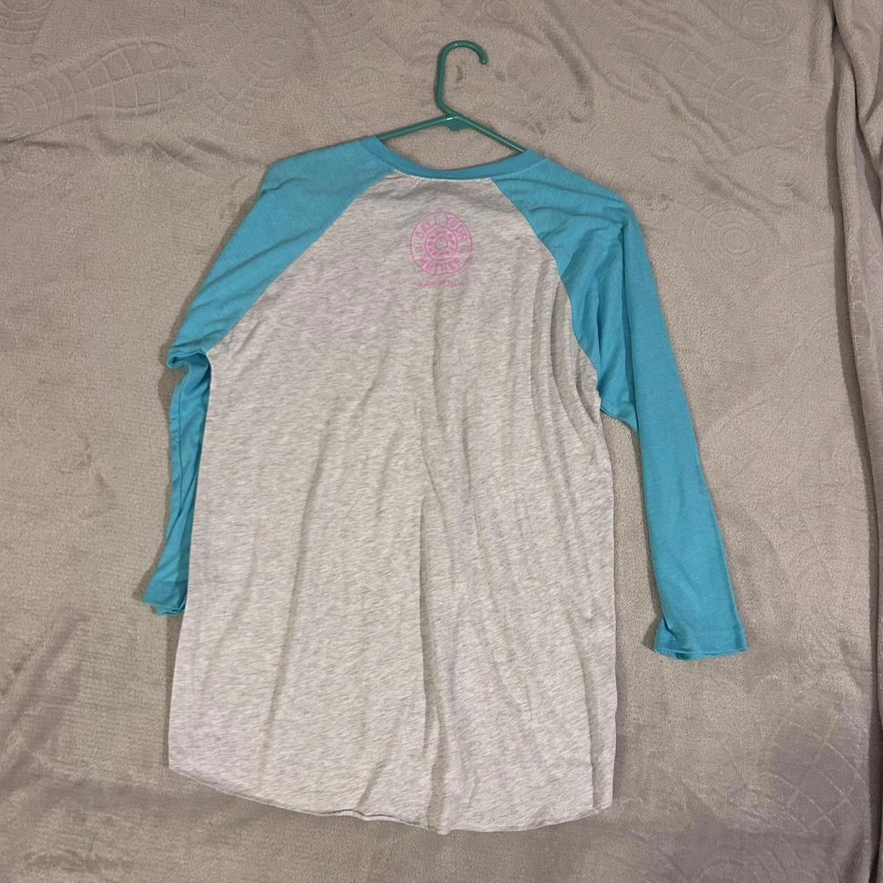 Designer Next Level Men's Grey and Blue Tshirt Size US M / EU 48-50 / 2 - 2 Thumbnail