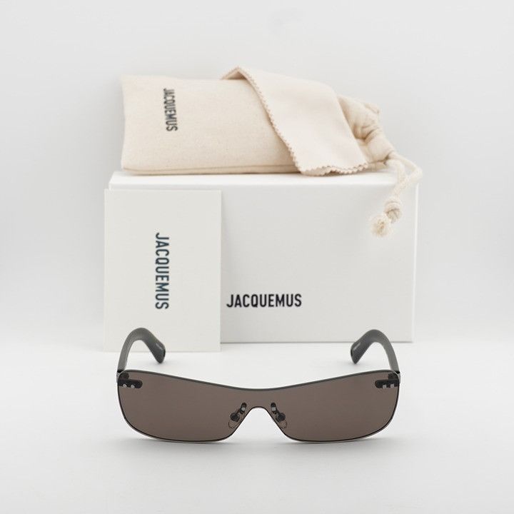 Jacquemus Jacquemus MIRADA JAC/69 C1 Sunglasses Matte Grey Shield Size ONE SIZE - 12 Thumbnail