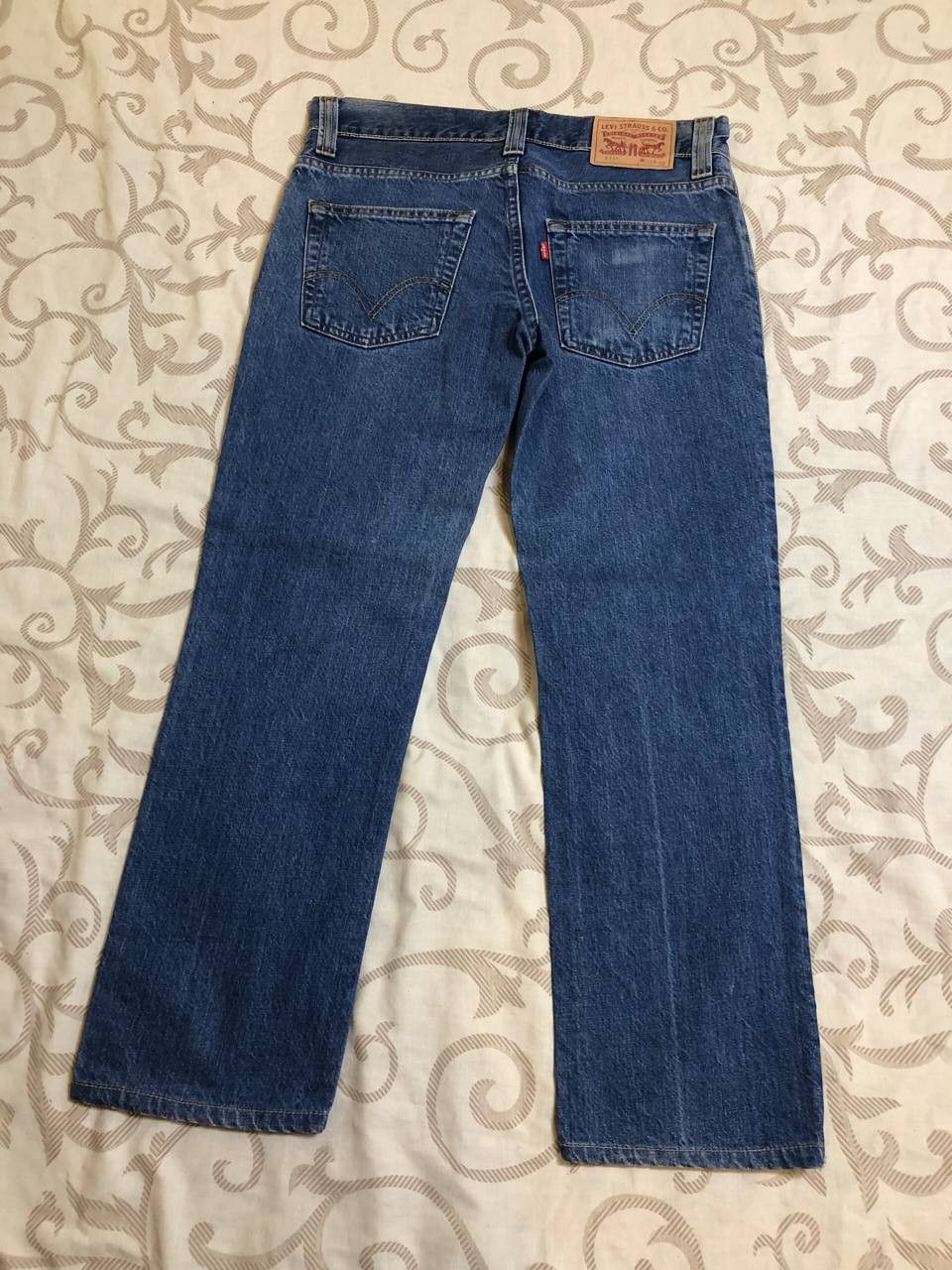 Levi's Vintage Levi’s 571 Straight Leg Jeans Classic Blue Denim Size US 32 / EU 48 - 20 Thumbnail