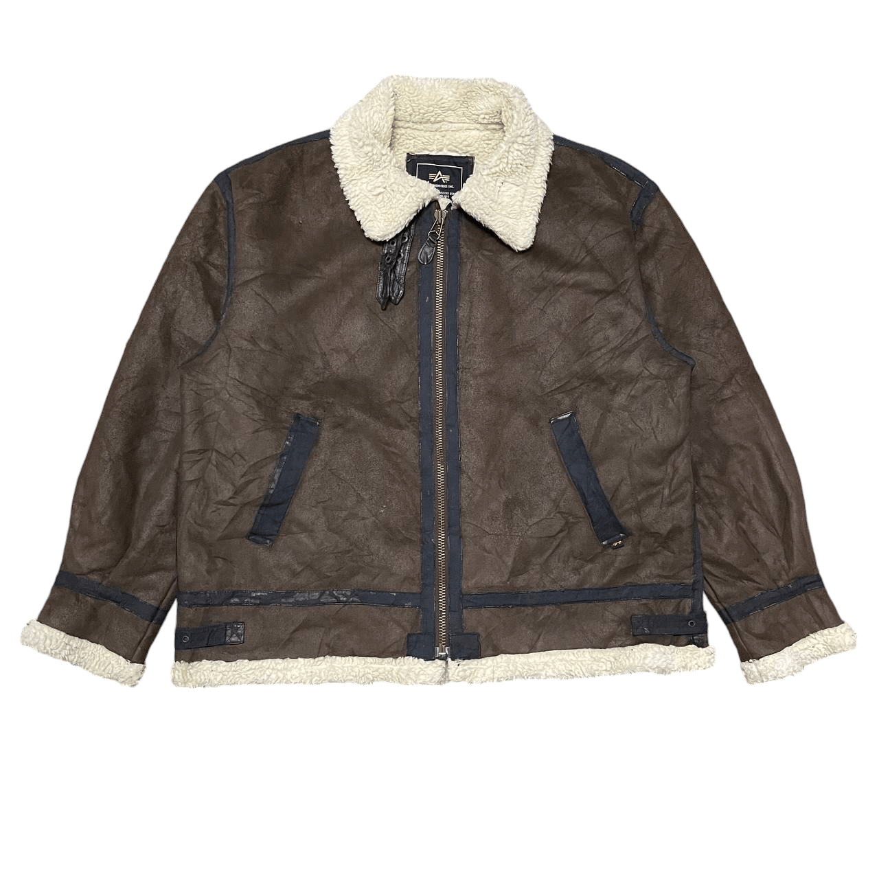 Alpha Industries Vintage Alpha Industries Shearling Jacket Size US XL / EU 56 / 4 - 1 Thumbnail