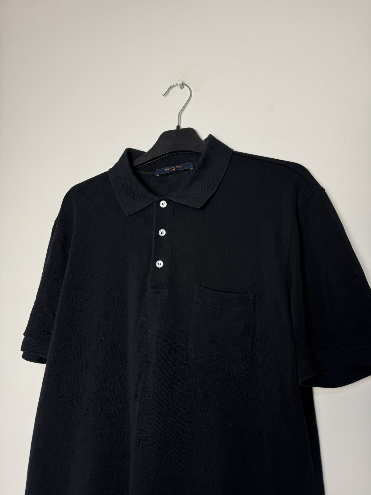 Louis Vuitton Louis Vuitton By Virgil Abloh Damier Polo Pocket Shirt Black Size US L / EU 52-54 / 3 - 2 Thumbnail