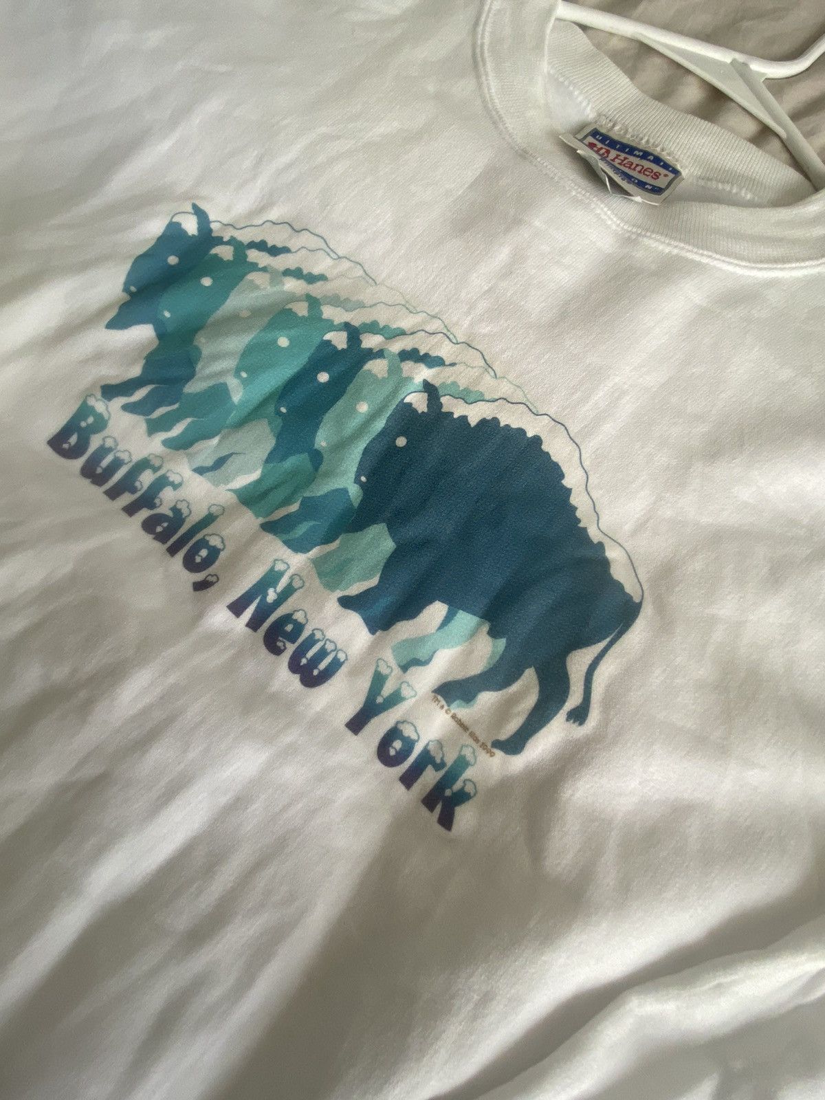 Hanes × Vintage 1999’ Vintage Buffalo New York Sweater Size US M / EU 48-50 / 2 - 2 Thumbnail