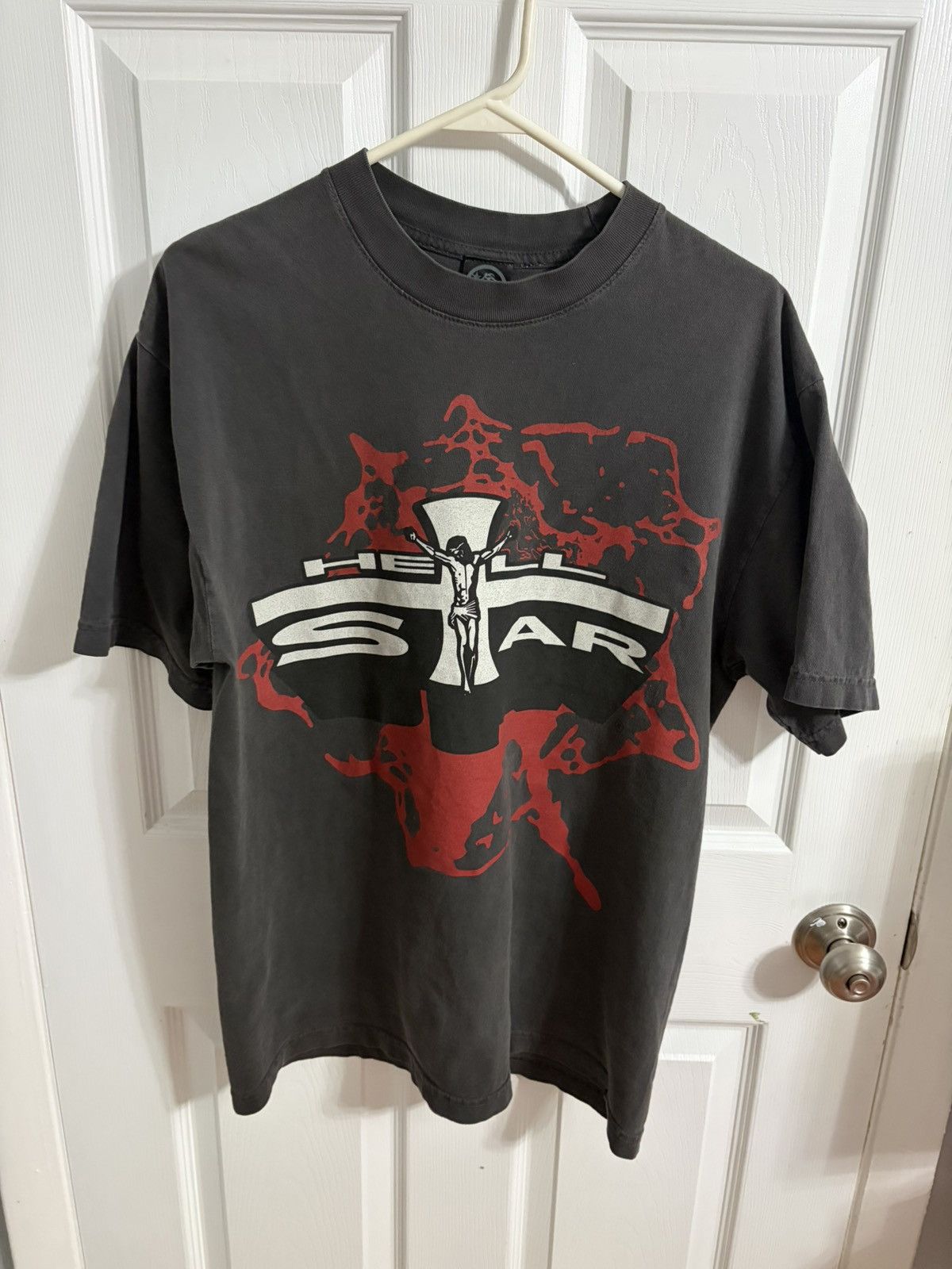 HELLSTAR Hellstar Jesus Emblem Tee Size US M / EU 48-50 / 2 - 1 Thumbnail