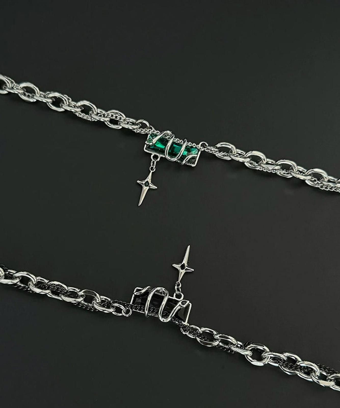 Jewelry Silver Chain Men's Necklace with Cross Pendant Size ONE SIZE - 5 Thumbnail