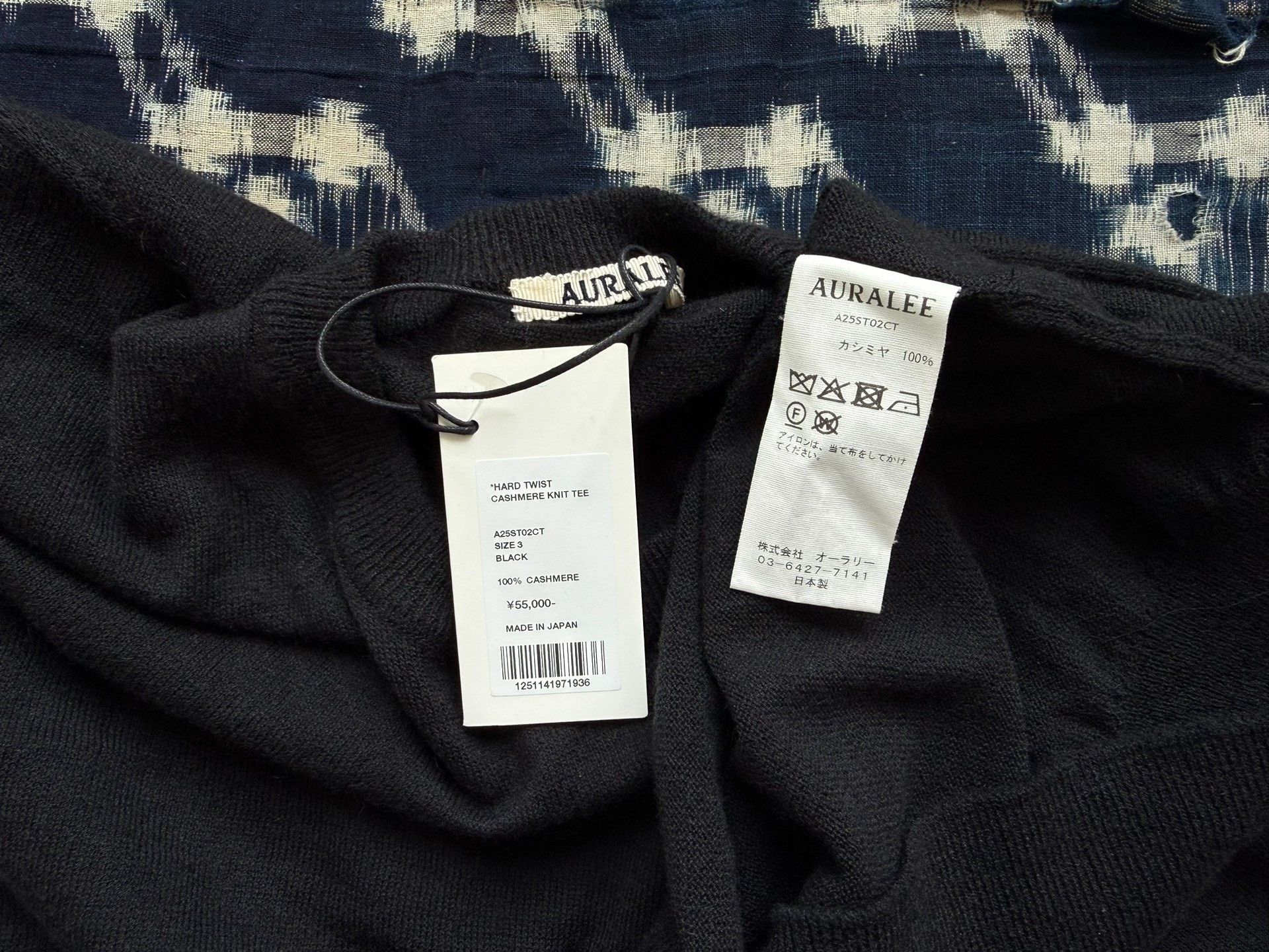 Auralee AURALEE 25SS HARD TWIST CASHMERE KNIT TEE Size US L / EU 52-54 / 3 - 9 Thumbnail