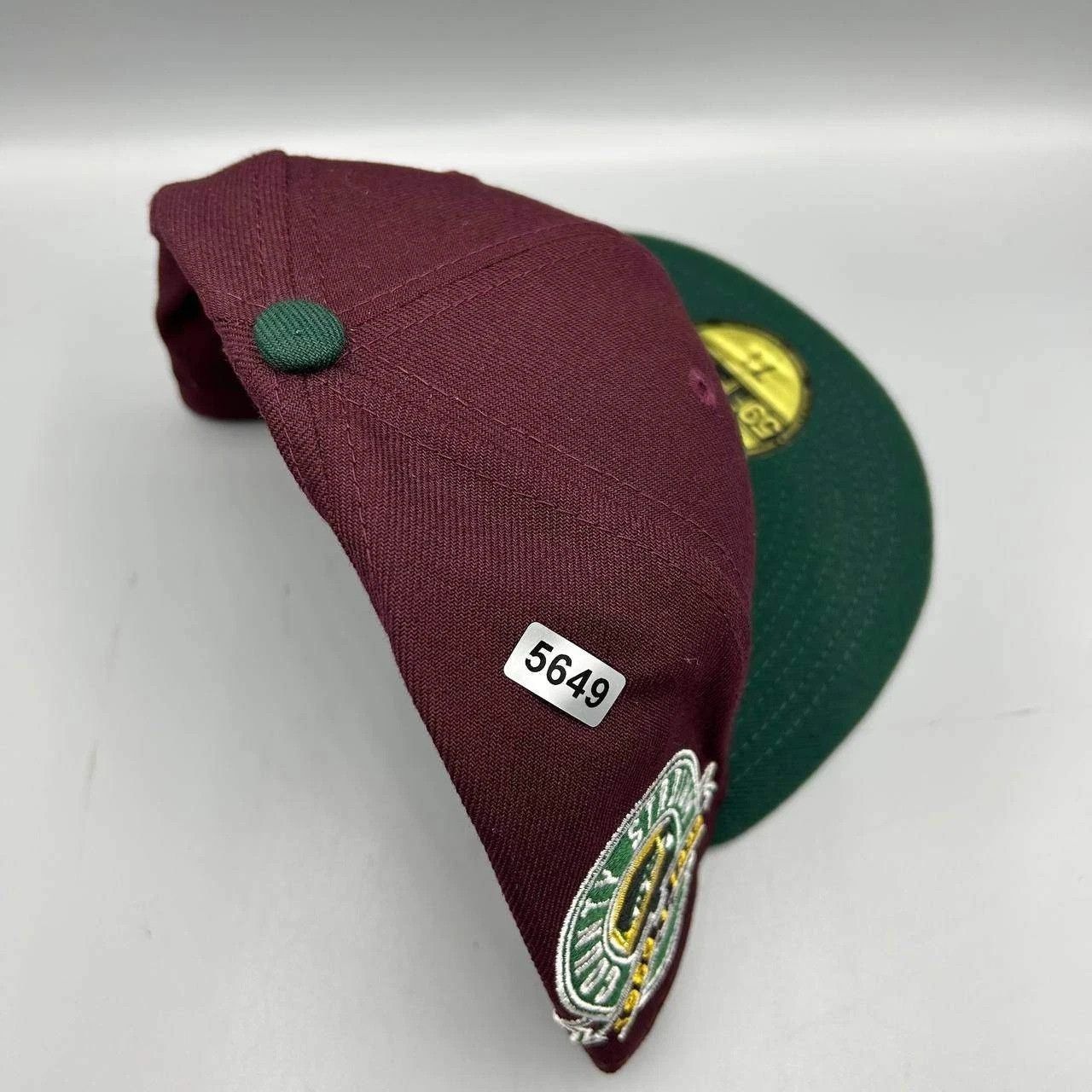 New Era Milwaukee Brewers Hat Men 7 3/8 Red Green MLB Fitted Cap New Size ONE SIZE - 9 Thumbnail