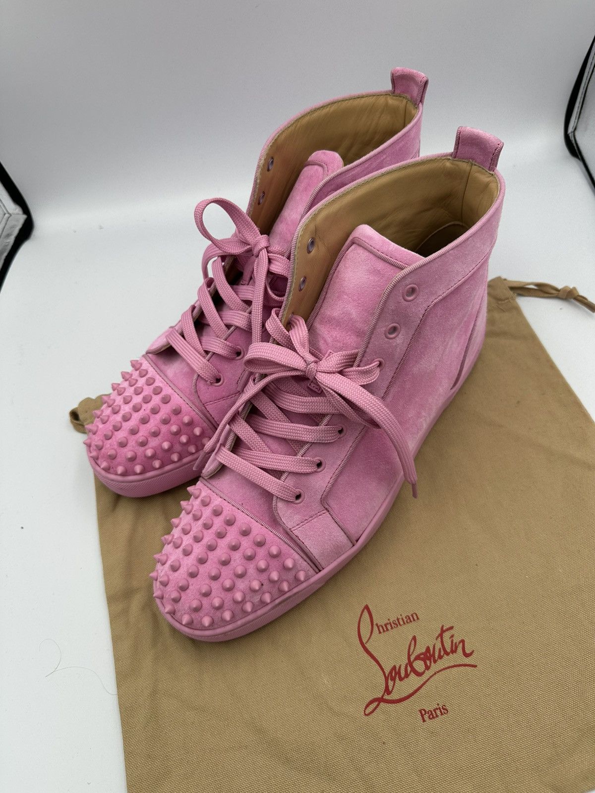 Christian Louboutin Christian Louboutin High Top Sneakers Size US 13 / EU 46 - 8 Thumbnail