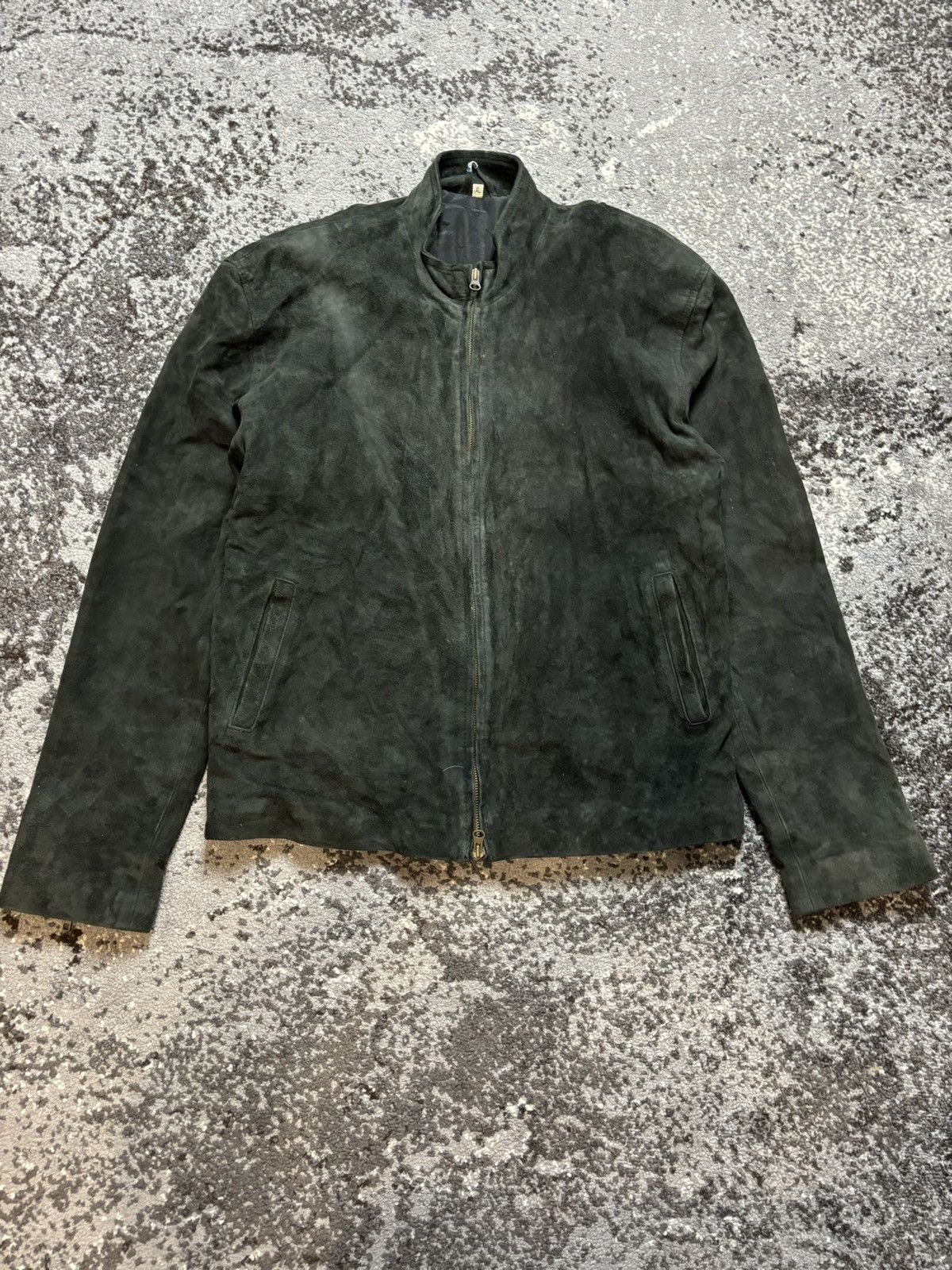 Japanese Brand × Vintage Vintage Zip-front suede y2k Moto Jacket Size XL / US 12-14 / IT 48-50 - 1 Thumbnail