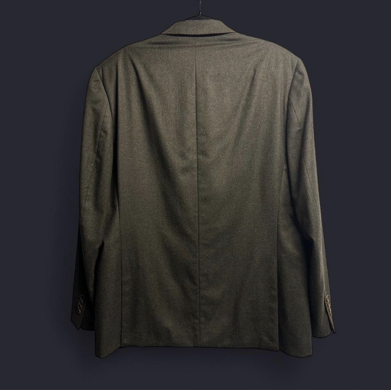 Tallia Tallia Uomo Wool Cashmere Blazer Paisley Lining Gray - 46L Size 46L - 3 Thumbnail