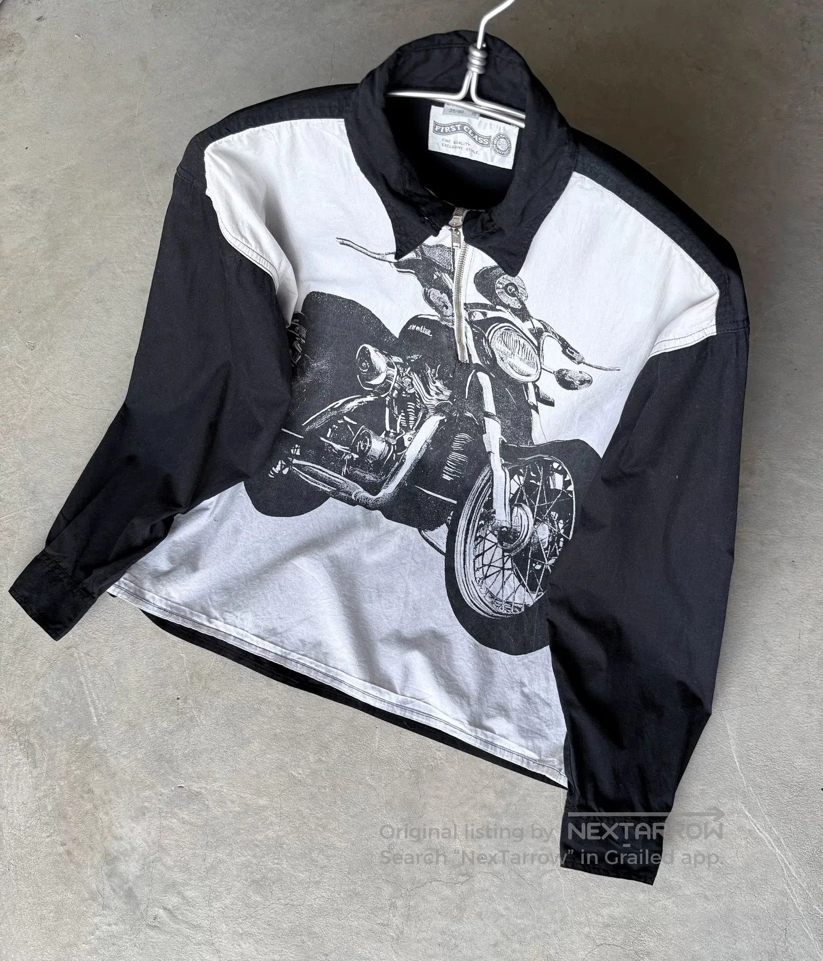 Vintage Vintage 90s FIRST CLASS Choppers Moto Shirt. Size US XL / EU 56 / 4 - 8 Thumbnail