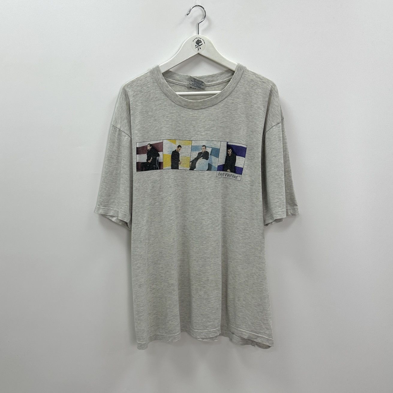 Band Tees Vintage 90s Wet Wet 1997 World tour tee y2k distressed hype Size US XL / EU 56 / 4 - 1 Thumbnail