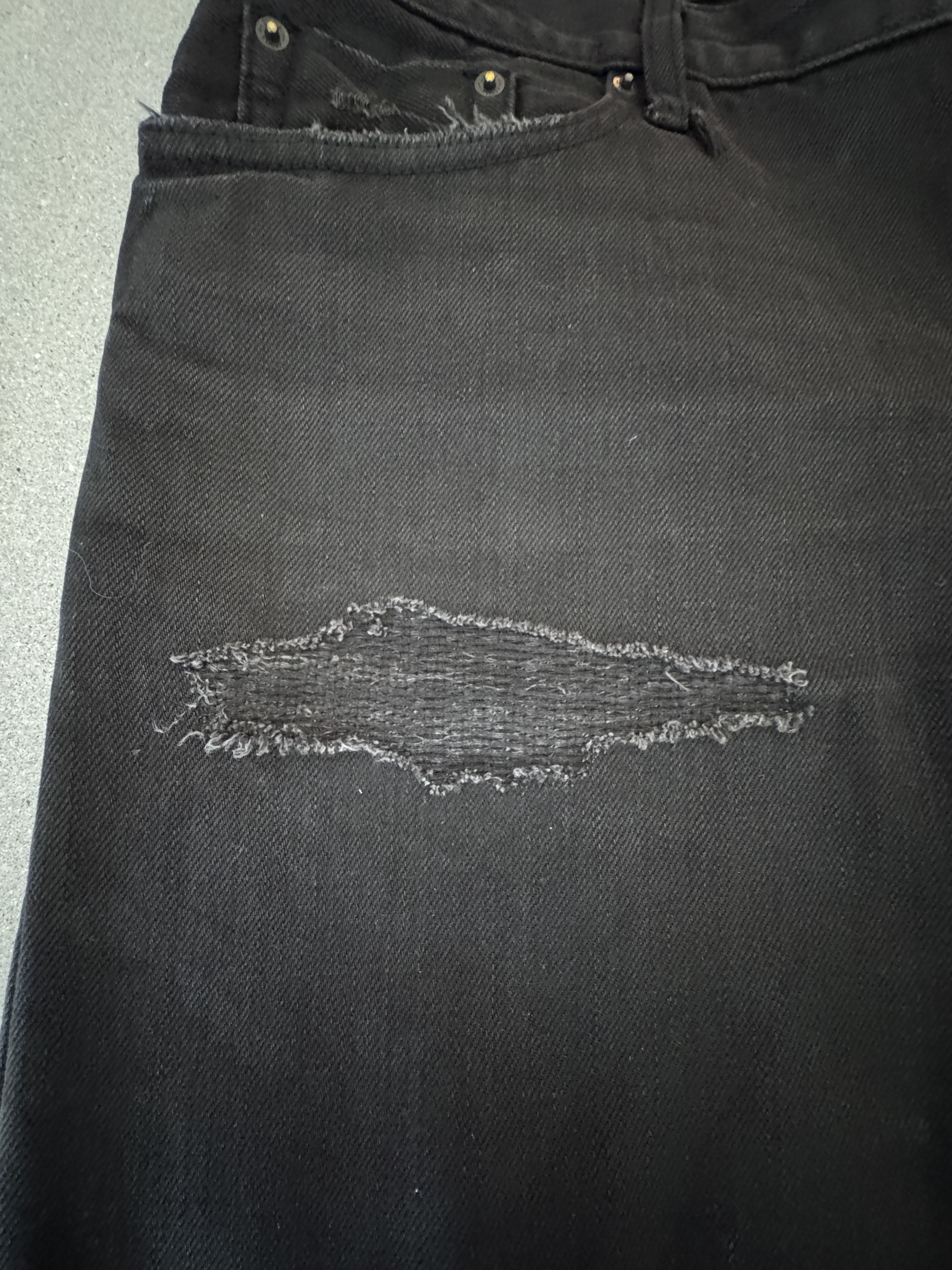 Jean Shop 'Mick' black jeans with custom detailing Size US 38 / EU 54 - 2 Thumbnail