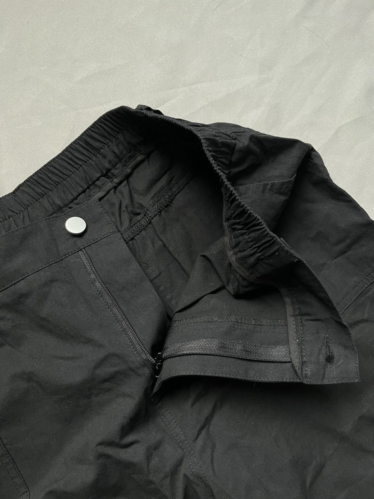 If Six Was Nine Wide Avant Garde Japanism Black Cargo Pants Size US 34 / EU 50 - 8 Thumbnail