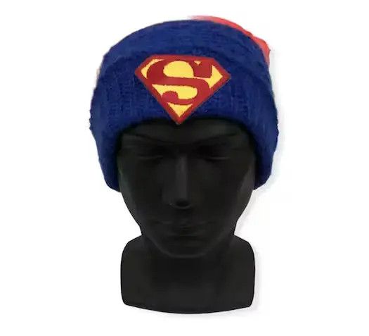 Cartoon Network × DC Comics Vintage Superman Big logo Beanie Hat Size ONE SIZE - 1 Thumbnail