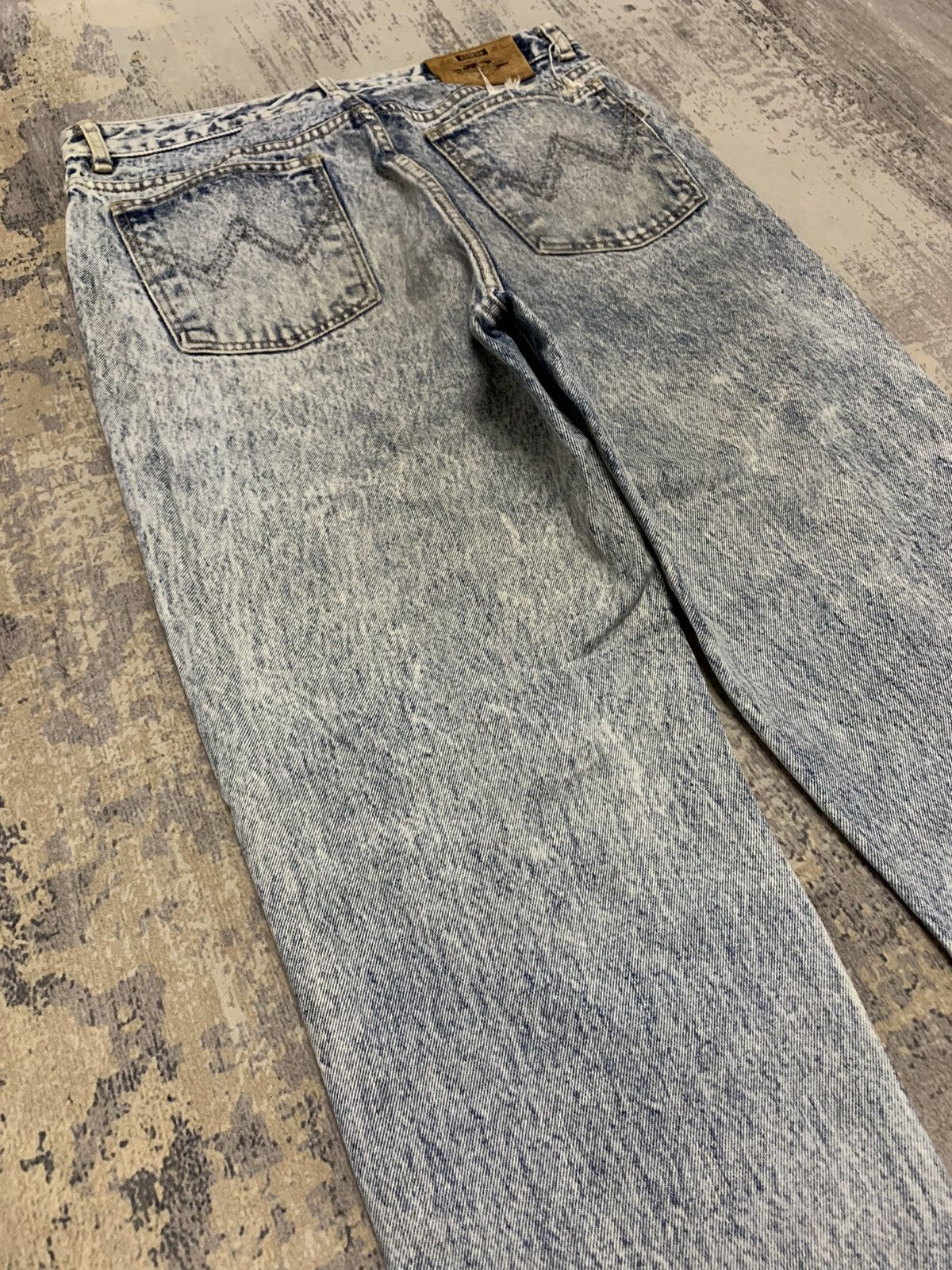 Seditionaries EDWIN BLEACHED DISTRESSED RETRO PUNK TAPERED JEANS 31x28 Size US 31 - 10 Thumbnail