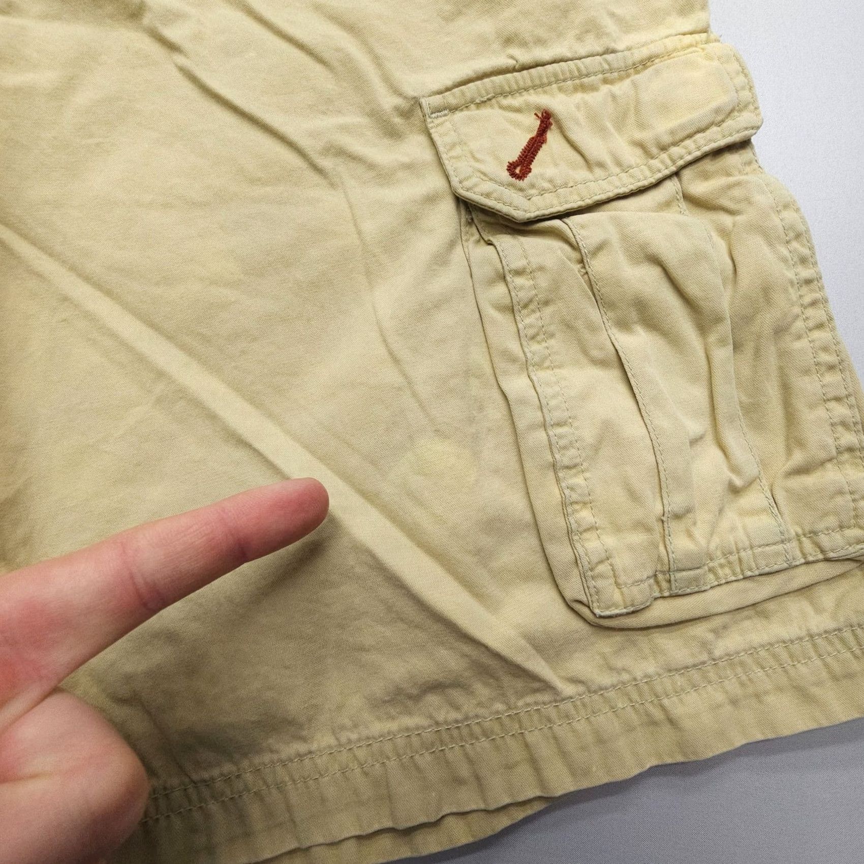 Vintage Columbia Cargo Shorts Mens 36 Yellow Twill 2000s Pockets Cargo Pocket Casual Travel Workwear Outdoor Size US 36 / EU 52 - 4 Thumbnail