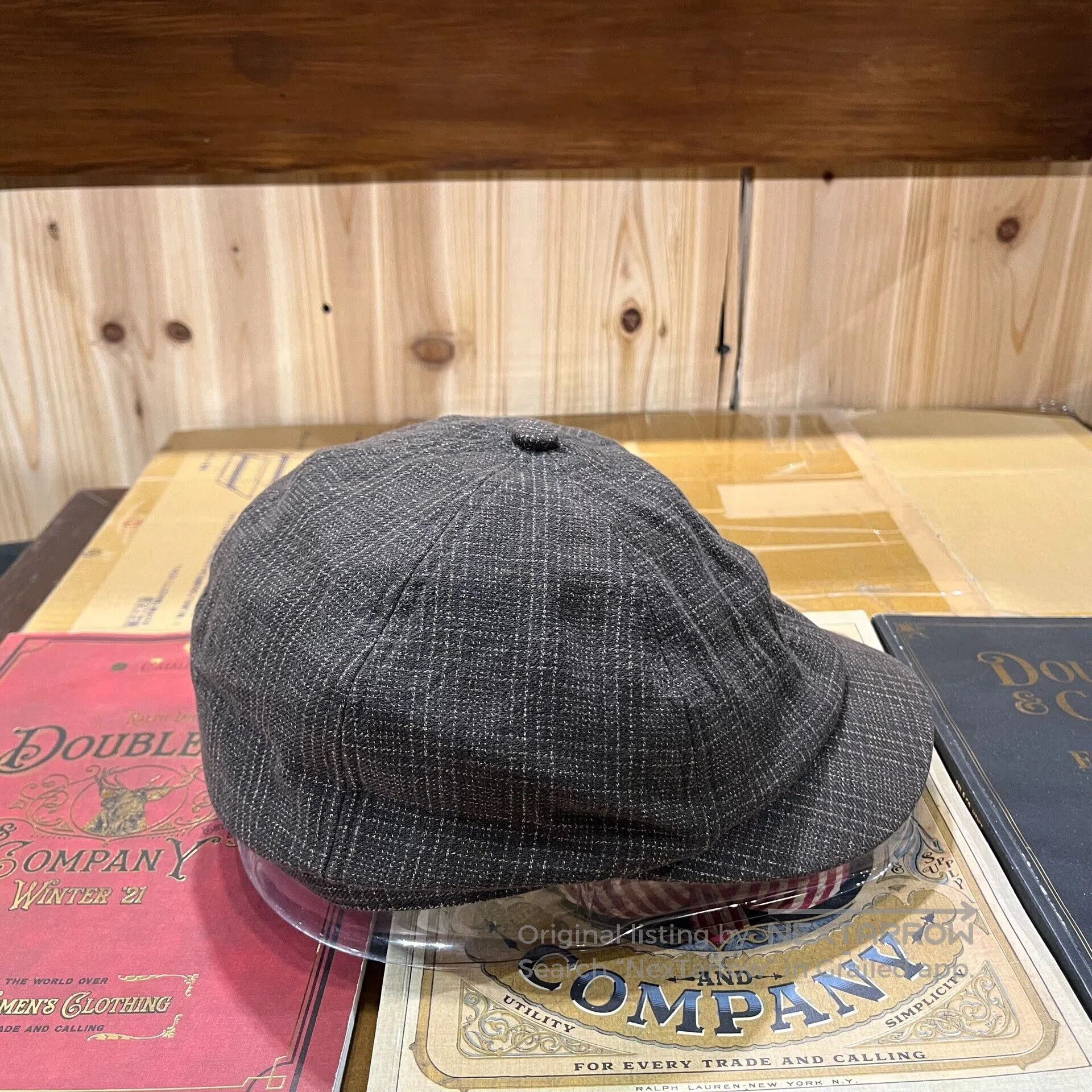 RRL Ralph Lauren vintage plaid newsboy cap for men. Size ONE SIZE - 2 Thumbnail