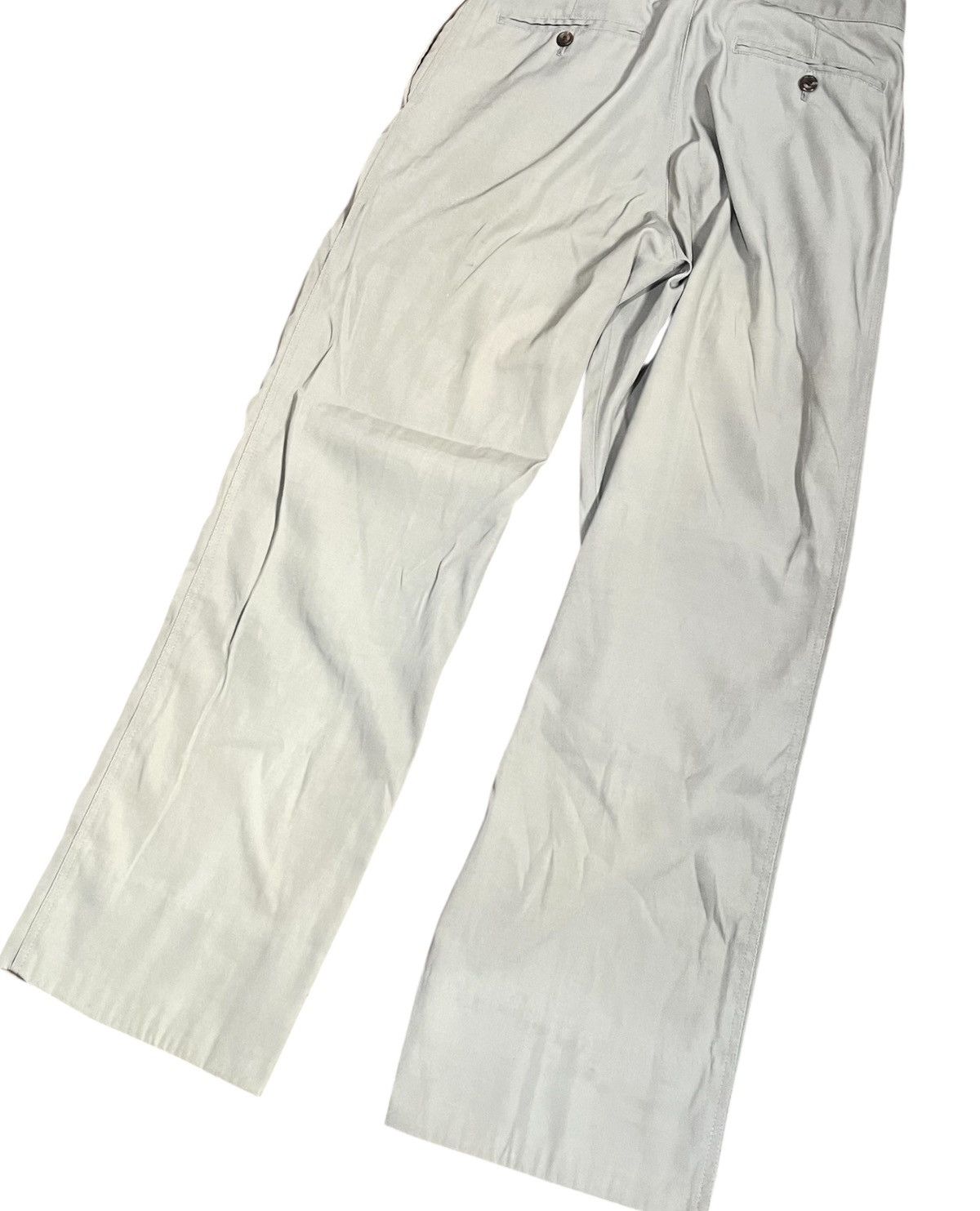 Issey Miyake TAX FREE 🇺🇸 issey miyake men belted cream straight trousers Size US 29 - 5 Thumbnail