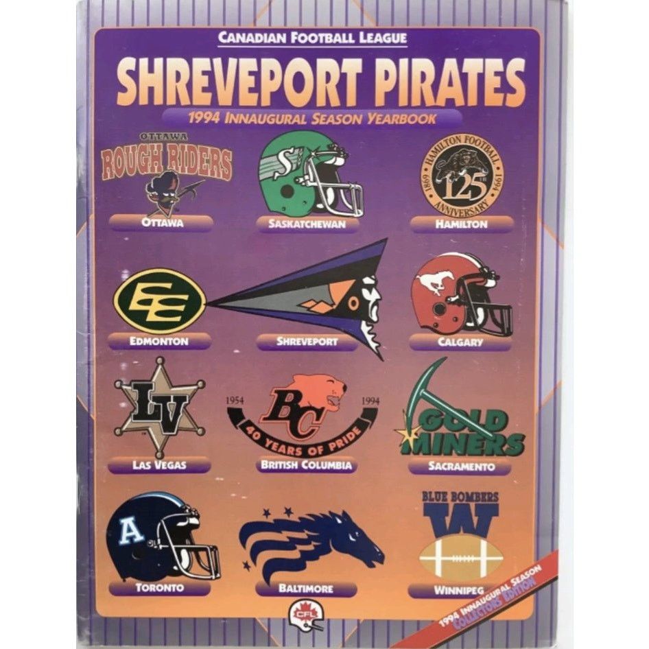 NFL × Starter Shreveport Pirates 1994-95 bomber Louisiana CFL football vtg Size US XL / EU 56 / 4 - 5 Thumbnail
