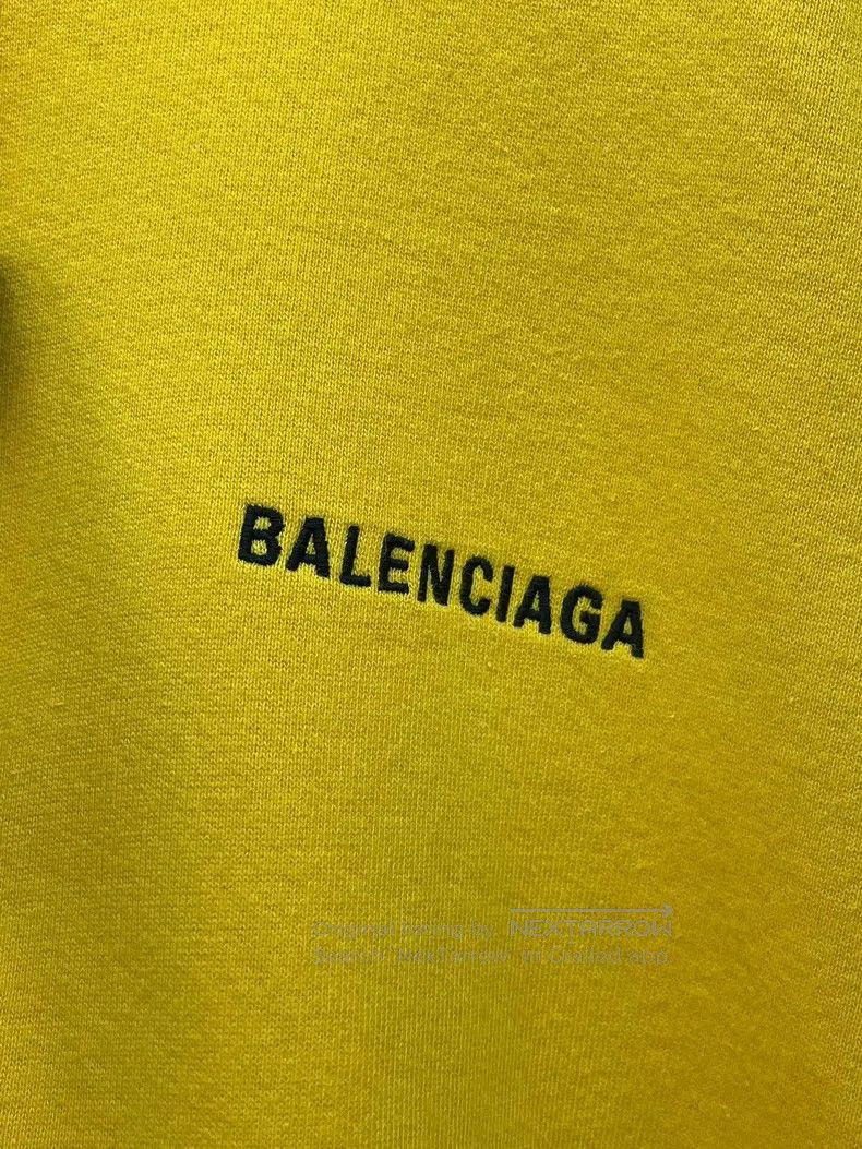 Balenciaga Balenciaga Yellow Hooded Sweatshirt Size US XS / EU 42 / 0 - 3 Thumbnail