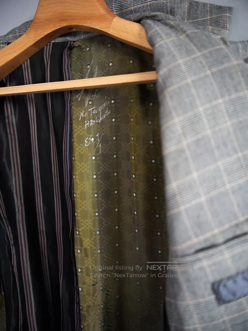 Geoffrey B. Small Geoffrey B. Small 3B notched lapel checkered blazer| Size 44R - 6 Thumbnail