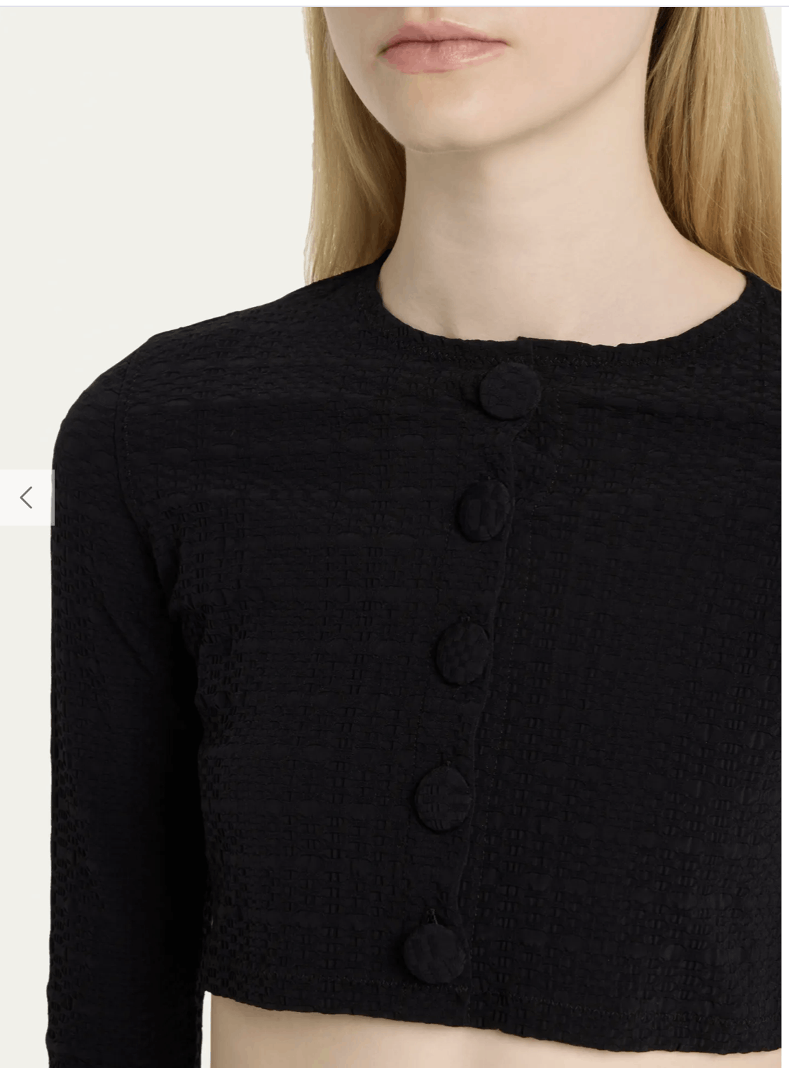 Lisa Marie Fernandez Black Long Sleeve Swim Top Size S / US 4 / IT 40 - 4 Thumbnail