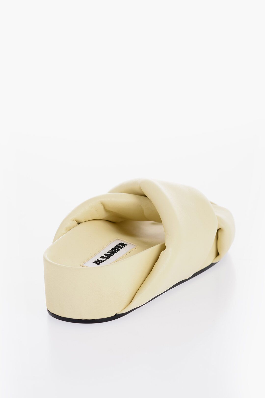 Jil Sander og1mm1225 Criss Cross Designed Leather Sandals in Yellow Size US 5 / IT 35 - 3 Thumbnail