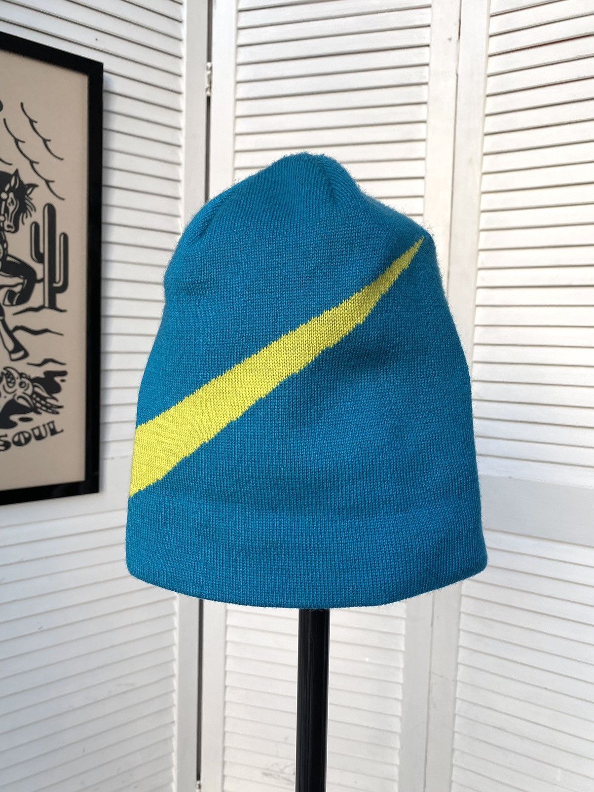 Jordan Brand × Nike × Vintage Nike Big Swoosh Logo Beanie Hat Size ONE SIZE - 3 Thumbnail