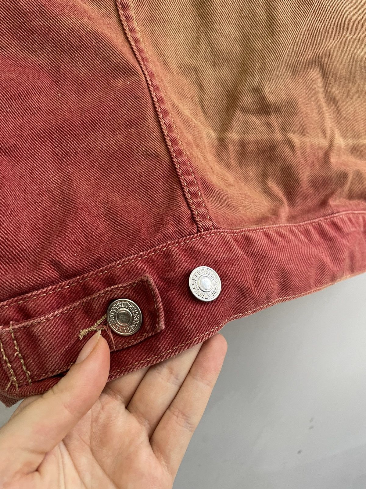 Levi's Rare 90s Levis white tab trucker jacket jacket type 1 Size US M / EU 48-50 / 2 - 13 Thumbnail