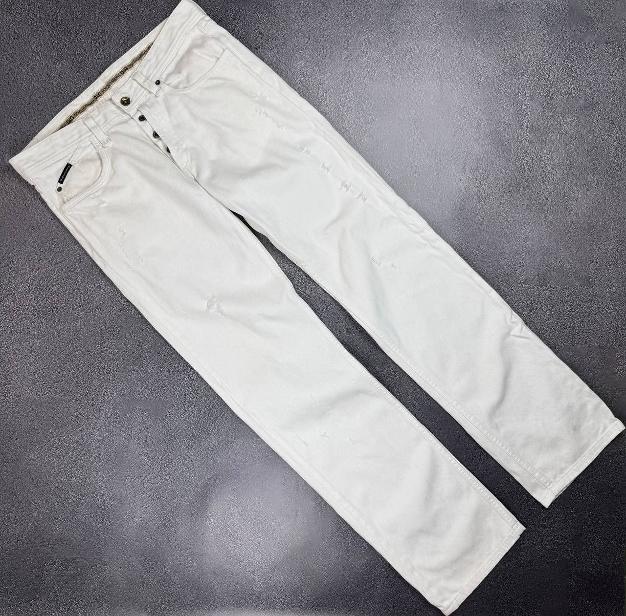 Dolce & Gabbana Vintage Dolce&Gabbana White Jeans Denim Size 34" / US 12 / IT 48 - 1 Thumbnail