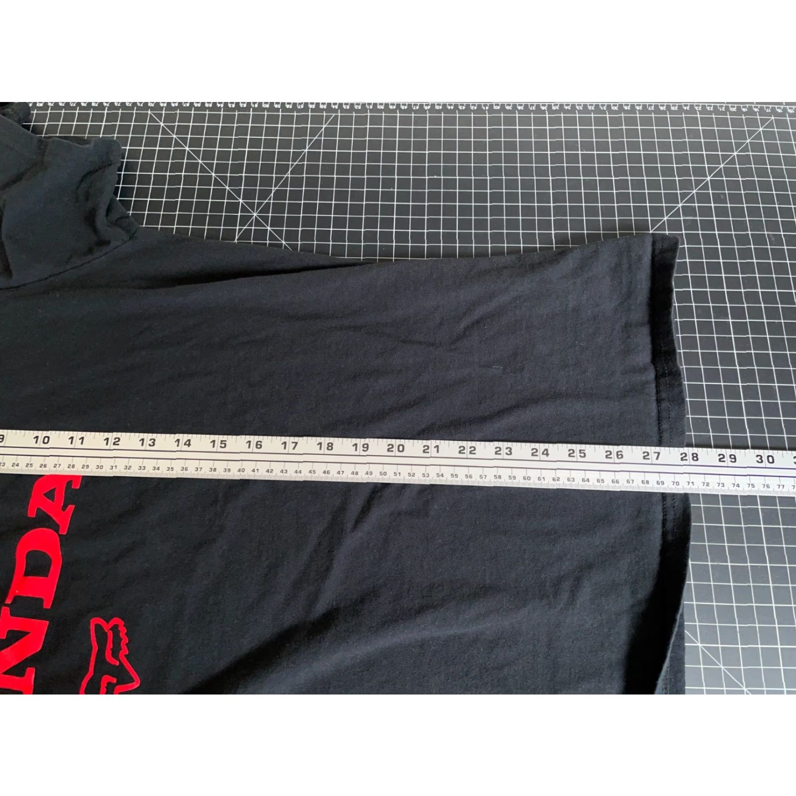 Fox Racing Fox Racing T-Shirt Black XL Honda Logo Graphic Print Short Sleeve Crew Neck Mens Size US XL / EU 56 / 4 - 6 Thumbnail