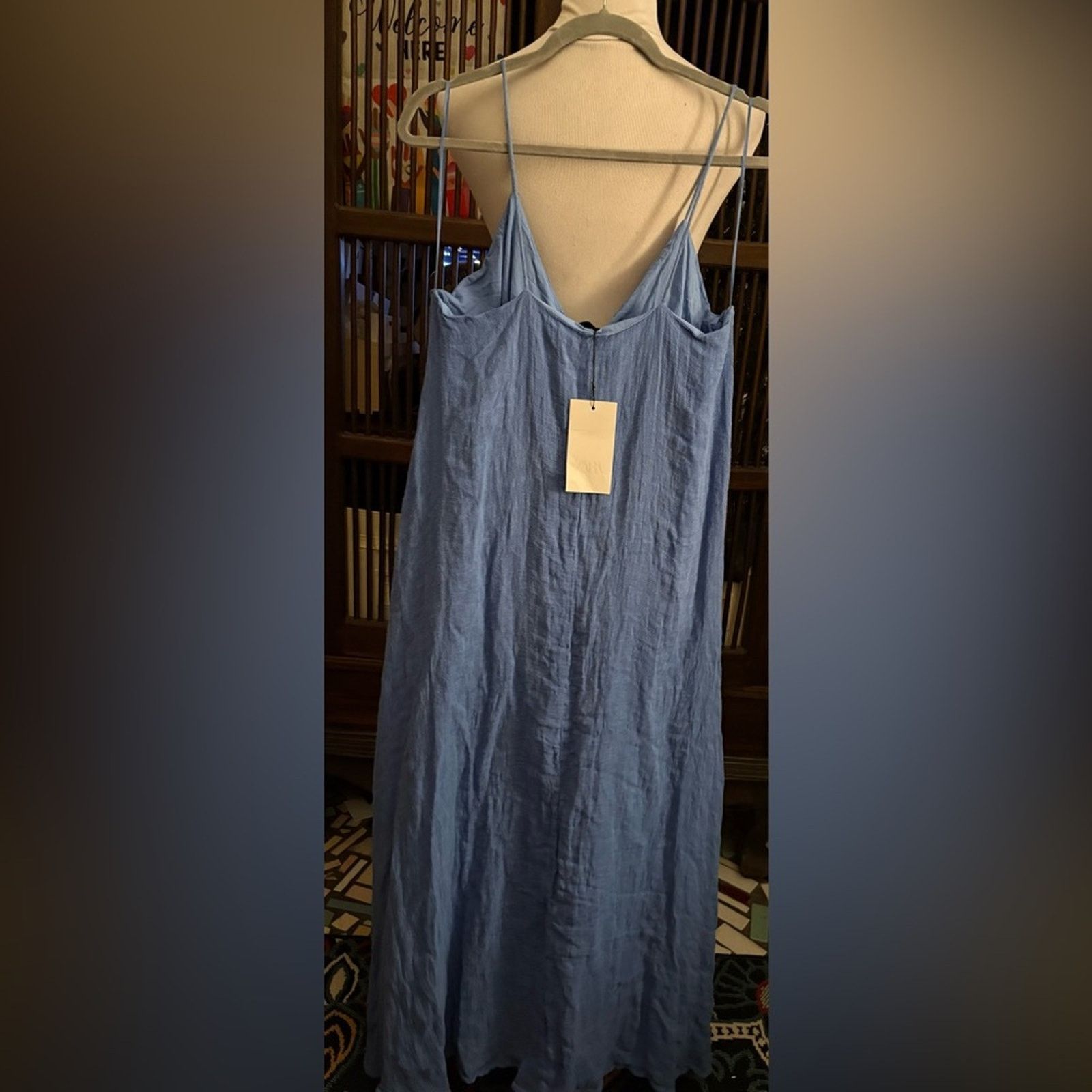 Zara Nwt- ZARA-LINEN BLEND DRESS ZW COLLECTION-XL Size XL / US 12-14 / IT 48-50 - 5 Thumbnail