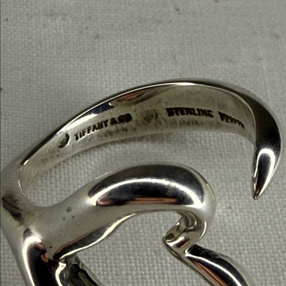 Tiffany & Co. Tiffany & Co. Elsa Peretti Open Heart Ring | Sterling Silve Size ONE SIZE - 5 Thumbnail