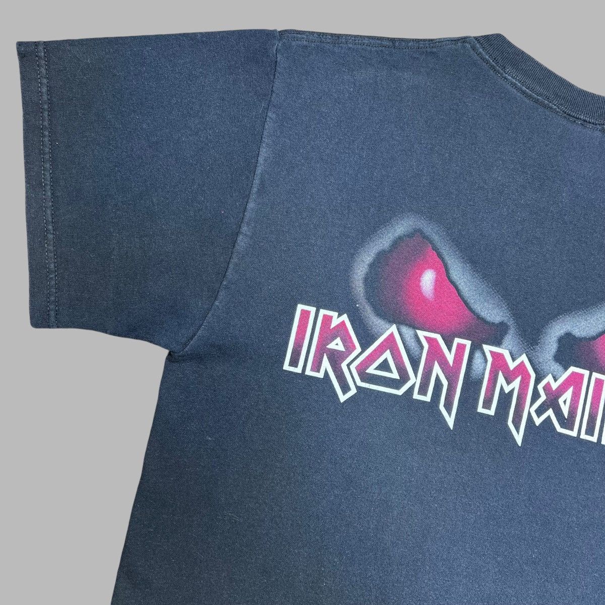 Band Tees × Vintage Iron Maiden Skeleton Riding Motorcycle Graphic Band Tee Size US M / EU 48-50 / 2 - 8 Thumbnail