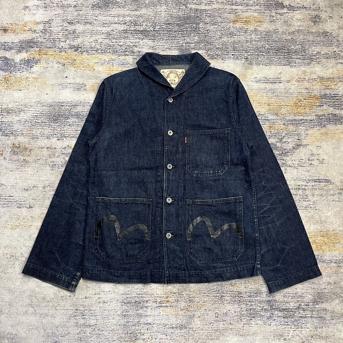 Evisu Rare Vintage 90s evisu 1956 daicock big logo coverall jacket Size US M / EU 48-50 / 2 - 2 Thumbnail