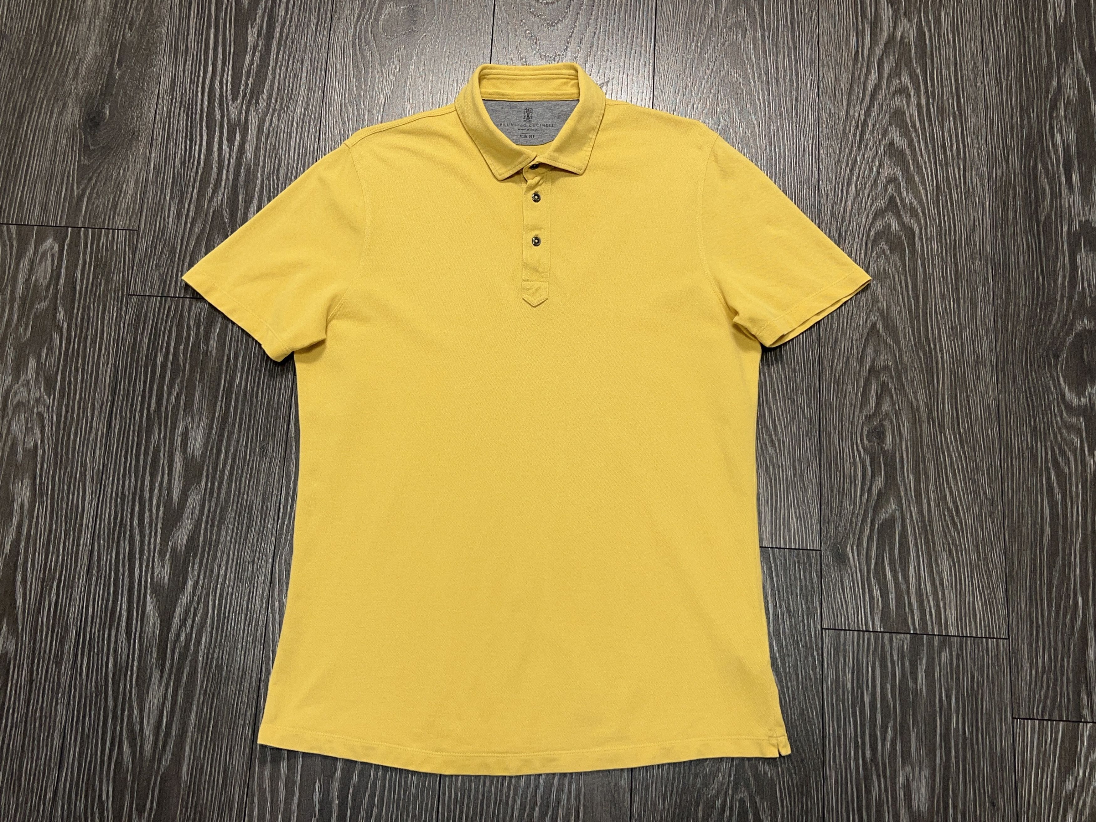 Brunello Cucinelli Brunello Cucinelli Slim Fit Polo T Shirt Tee Classic Button Size US XL / EU 56 / 4 - 1 Thumbnail