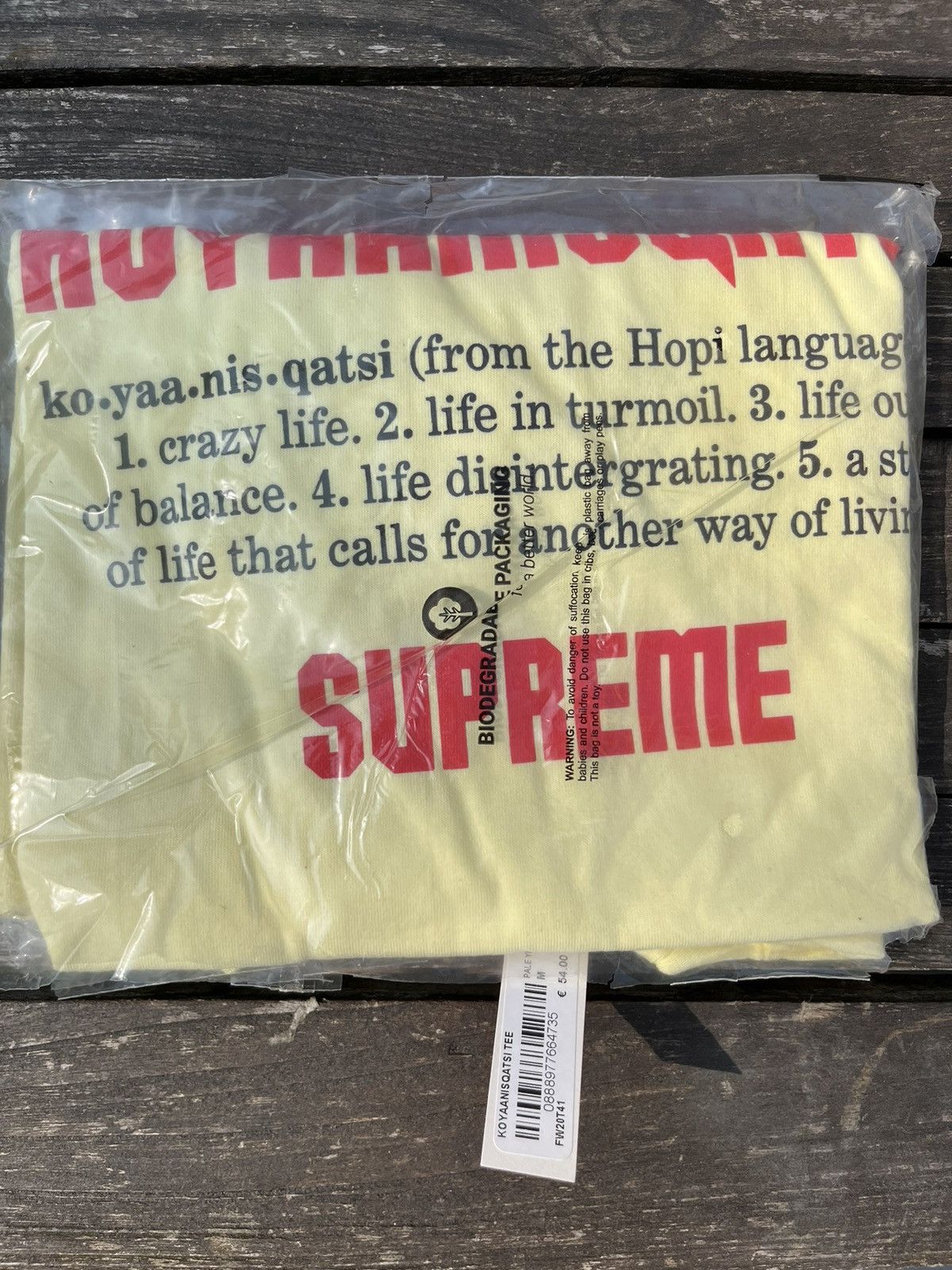 Supreme Supreme Koyaanisqatsi Tee Size US M / EU 48-50 / 2 - 2 Thumbnail