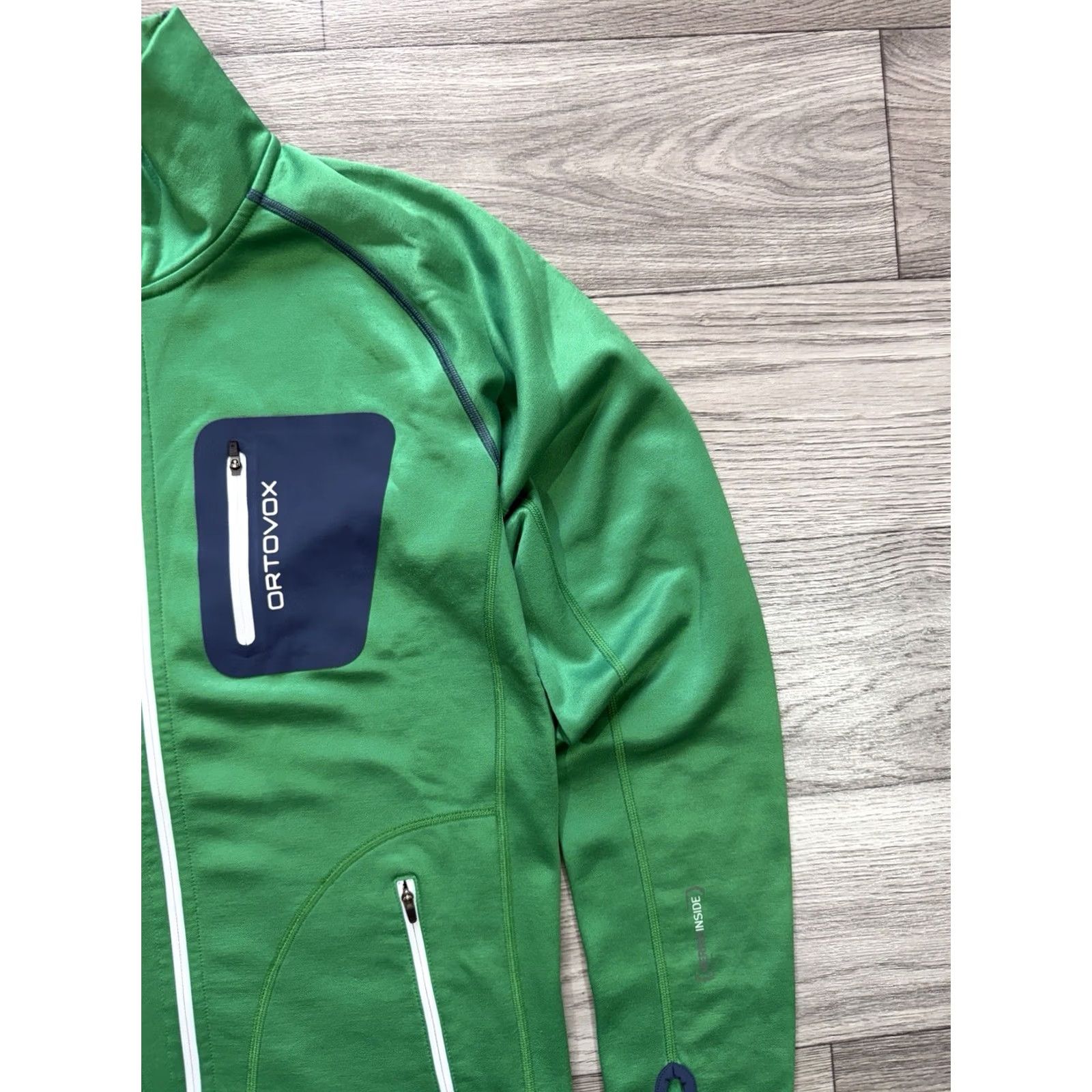 ORTOVOX Ortovox Merino Inside Fleece Jacket Mens Ski Touring Sweater Size L Green Mens Size US L / EU 52-54 / 3 - 7 Thumbnail