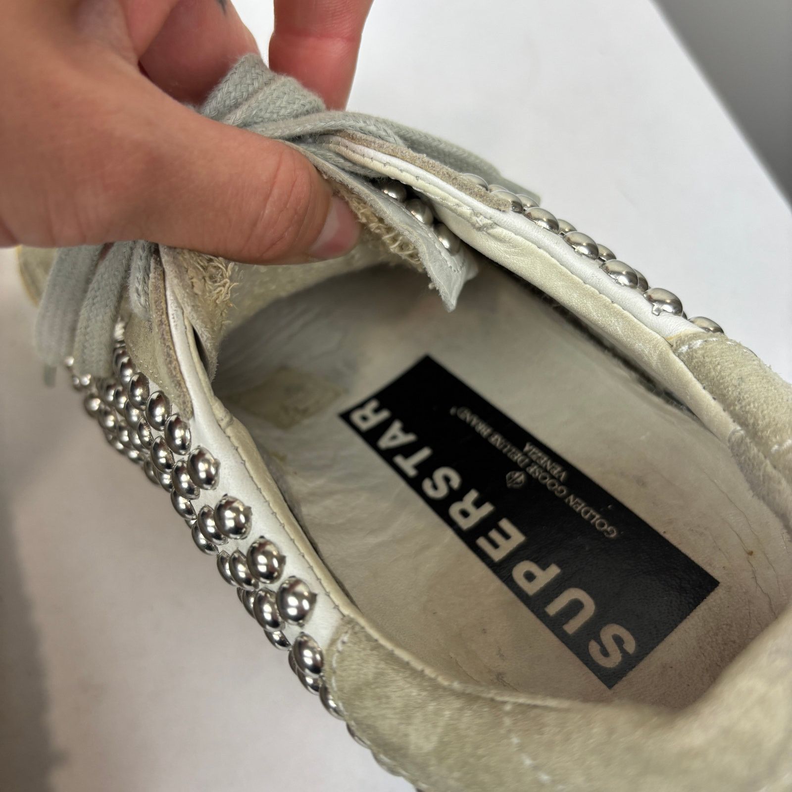 Golden Goose Golden Goose Superstar GGDB Old Studded Low Top Sneakers 38 Size US 8 / IT 38 - 9 Thumbnail