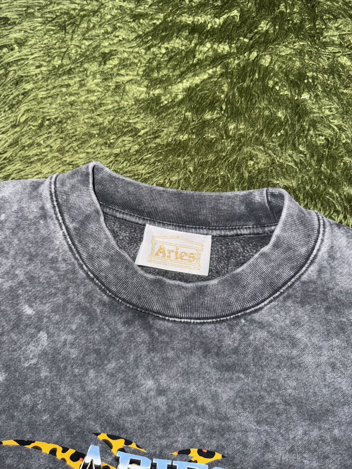Aries [L] ARIES Stone Wash Chrome Logo Sweatshirt washed Grey Size US L / EU 52-54 / 3 - 3 Thumbnail