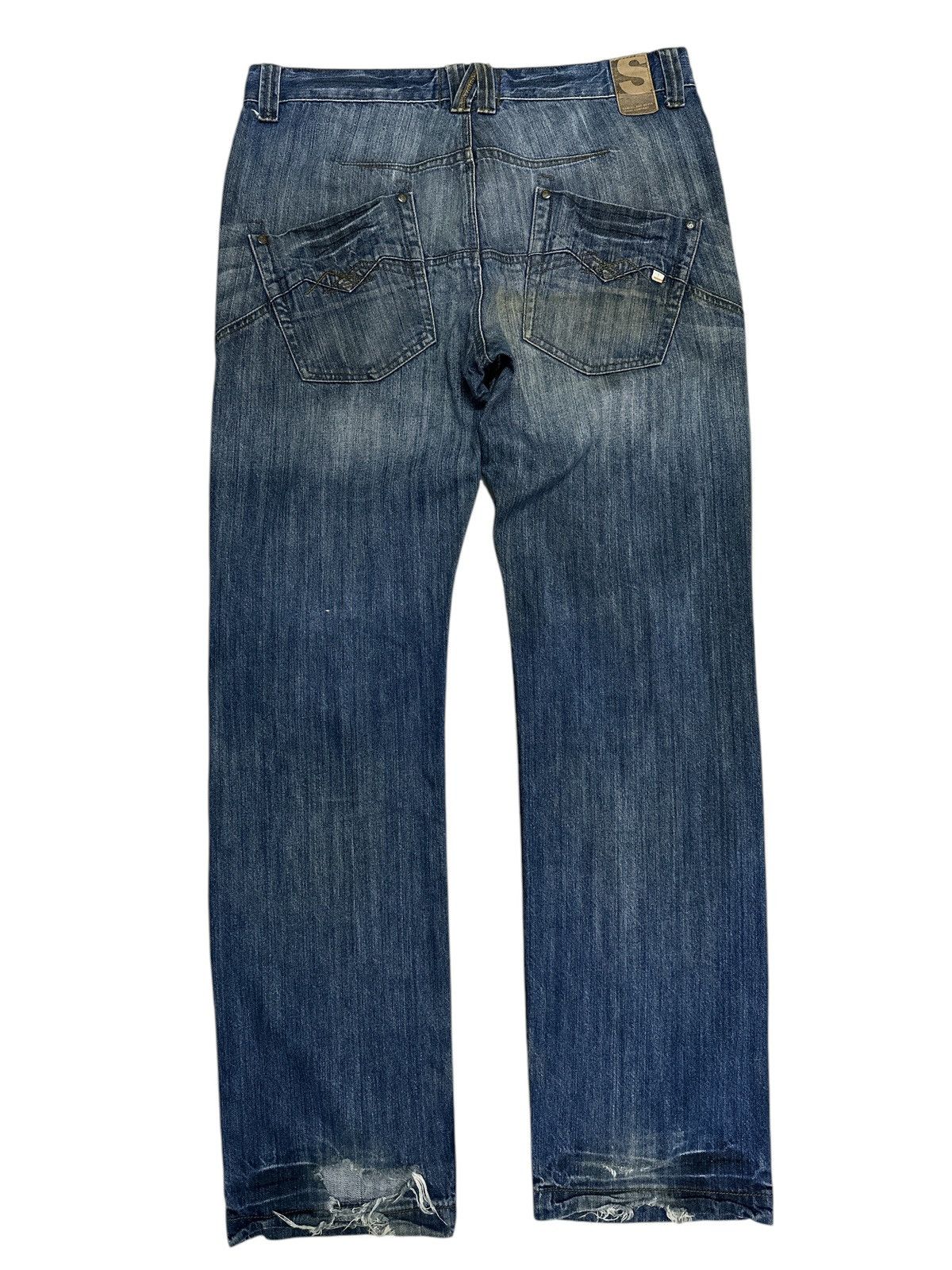 Japanese Brand Samuel Kevin Distress Denim Size US 34 / EU 50 - 2 Thumbnail