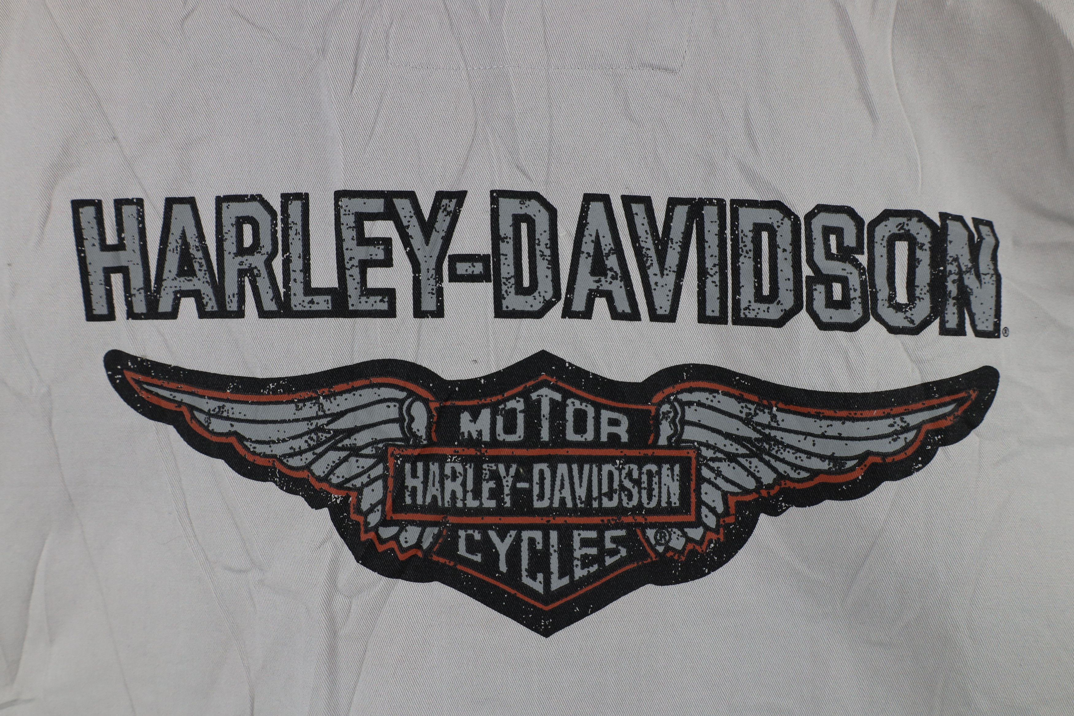 Harley Davidson × Vintage Vintage Harley Davidson Logo Cut Off Collared Button Shirt Size US XL / EU 56 / 4 - 10 Thumbnail